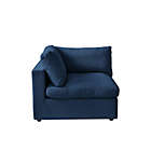 Alternate image 0 for Shabby Chic Linen Left-Arm Modular Sofa Seat in Navy