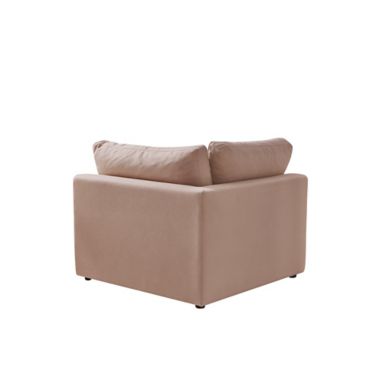 Shabby Chic Linen Left-Arm Modular Sofa Seat. View a larger version of this product image.