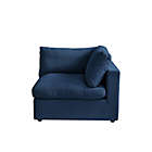 Alternate image 0 for Shabby Chic Linen Right-Arm Sofa Seat in Navy