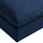 Alternate image 5 for Shabby Chic Linen Right-Arm Sofa Seat in Navy