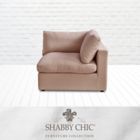 Alternate image 8 for Shabby Chic Linen Right-Arm Sofa Seat in Pink