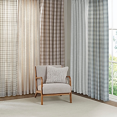 Madison Park Anaheim 84-Inch Rod Pocket Room Darkening Panel with Lining in Natural (Single). View a larger version of this product image.