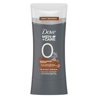 Dove&reg; Men + Care 2.6 oz. 0% Aluminum Deodorant in Sandalwood &amp; Orange. View a larger version of this product image.