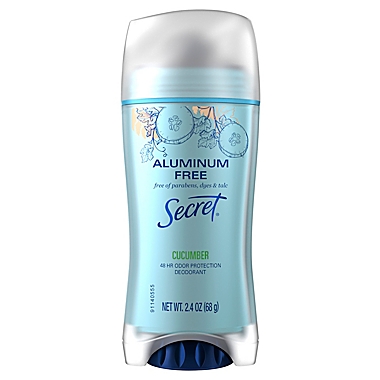 Secret&reg; 2.4 oz. Aluminum-Free Cucumber Deodorant. View a larger version of this product image.