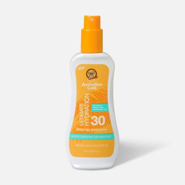 Australian Gold&reg; 8 fl. oz. Spray Gel Sunscreen SPF 30. View a larger version of this product image.