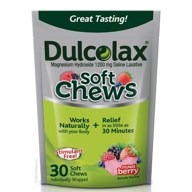 Dulcolax&reg; 30-Count Soft Chews in Mixed Berry. View a larger version of this product image.