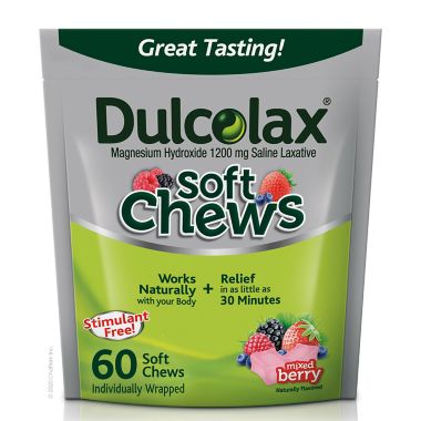 Dulcolax&reg; 60-Count Soft Chews in Mixed Berry. View a larger version of this product image.