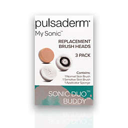 Pulsaderm® 3-Pack My Sonic Duo Buddy Replacement Brush Heads