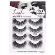 KISS&reg; 4-Pack Lash Couture&trade; Triple Push-Up Collection Multipack Lashes in Bombshell (01)
