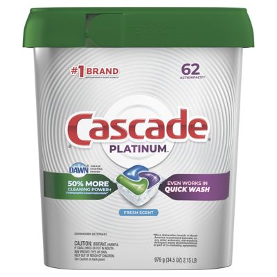 Cascade&reg; Platinum 62-Count ActionPacs Fresh Scent Dishwasher Detergent
