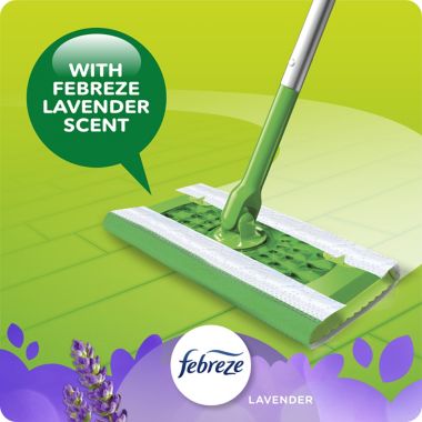 Swiffer&reg; 24-Count Wet Mopping Cloths with Febreze Lavender Scent. View a larger version of this product image.