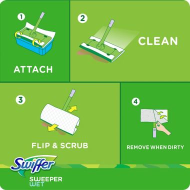 Swiffer&reg; 24-Count Wet Mopping Cloths with Febreze Lavender Scent. View a larger version of this product image.