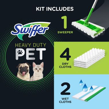 Swiffer&reg; Sweeper&trade; Pet 2-in-1 Dry and Wet Sweeping and Mopping Starter Kit. View a larger version of this product image.