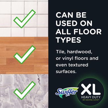 Swiffer&reg; XL Heavy Duty Dry Sweeping Cloths. View a larger version of this product image.