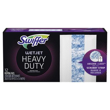 Swiffer&reg; WetJet&trade; 12-Count Heavy Duty&trade; Mop Pad Refills. View a larger version of this product image.