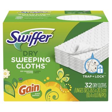 Swiffer&reg; Sweeper Dry Sweeping Cloths&trade; 32-Count Refills with Gain&trade; Scent. View a larger version of this product image.