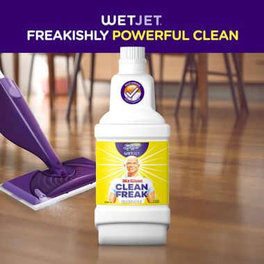 Swiffer&reg; WetJet&trade; Mr. Clean&reg; Lemon Zest 42.2 oz. Cleaner Solution Refill. View a larger version of this product image.