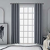 Lyndale Clarkson 54-Inch Grommet 100% Blackout Window Curtain Panel in Grey (Single)