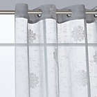 Alternate image 1 for Lyndale Harper 108-Inch Grommet Sheer Window Curtain Panel in Silver (Single)