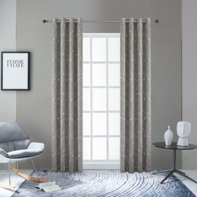 Lyndale Joy 95-Inch Grommet Room Darkening Window Curtain Panel in Silver (Single)