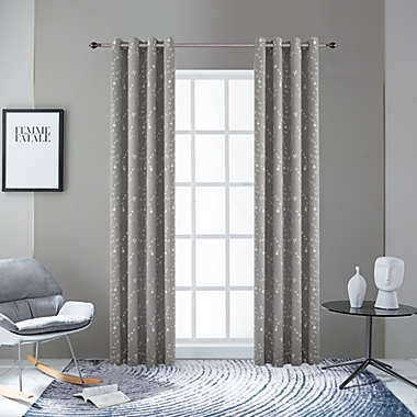 Lyndale Joy 95-Inch Grommet Room Darkening Window Curtain Panel in Silver (Single). View a larger version of this product image.
