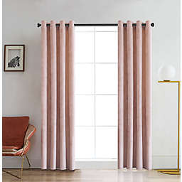Lyndale Regency 108-Inch Grommet Room Darkening Window Curtain Panel in Blush (Single)