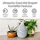 Alternate image 4 for Crane 0.5-Gallon Droplet Ultrasonic Cool Mist Humidifier inGrey