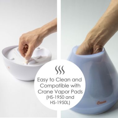 Crane Top Fill Drop Humidifier with Sound Machine in White. View a larger version of this product image.