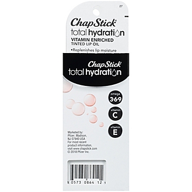 ChapStick&reg; Total Hydration 0.24 oz. Vitamin Enriched Tinted Lip Oil in Subtle Pink. View a larger version of this product image.