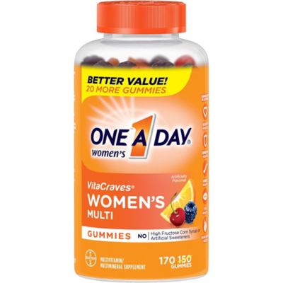 One A Day&reg; Women's VitaCraves&reg; 170-Count Multivitamin Gummies