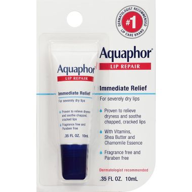 Aquaphor&reg; 0.35 oz. Immediate Relief Lip Repair Balm. View a larger version of this product image.