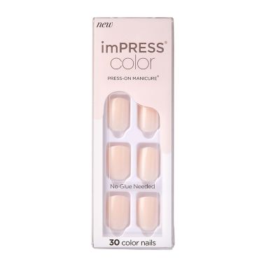KISS&reg; imPress Color Press-On Manicure Kit in Point Pink. View a larger version of this product image.