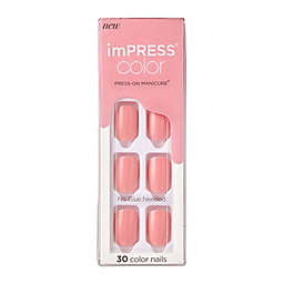 KISS® imPRESS® Color Press-On Manicure in Pretty Pink (Set of 30)
