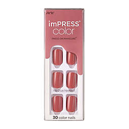 KISS® imPRESS® Color Press-On Manicure in Platonic Pink (Set of 30)