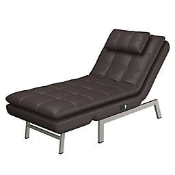 Vaugn Convertible Chaise in Brown