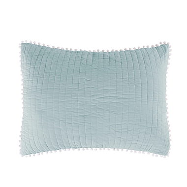 Levtex Home Niko Blue Haze Standard Pillow Sham in Blue. View a larger version of this product image.