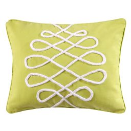 Levtex Home Deva Beach Rope Square Throw Pillow in Green