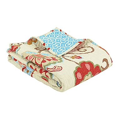 Levtex Home Araya Quilted Throw in Red. View a larger version of this product image.
