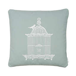 Levtex Home Victoria Birdcage Square Throw Pillow in Teal