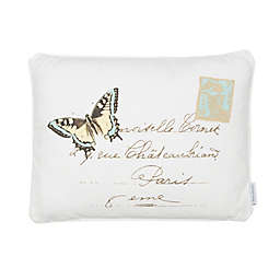 Levtex Home Victoria Butterfly Oblong Throw Pillow in White