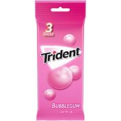 Trident 3-Pack Sugar Free Gum in Bubblegum Flavor