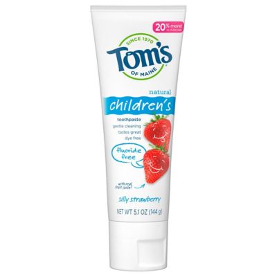 Tom&#39;s of Maine&reg; Kids Silly Strawberry Anticavity 5.1 oz. Fluoride-Free Toothpaste