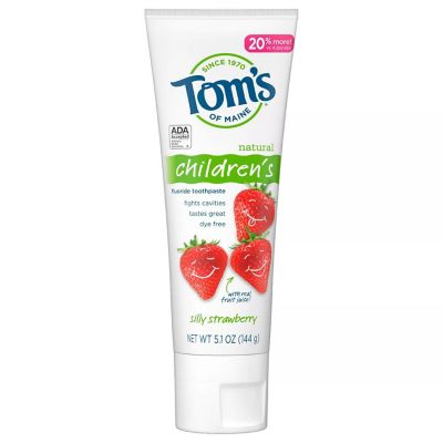 Tom&#39;s of Maine&reg; Childrens Silly Strawberry Anticavity 5.1 oz. Fluoride Toothpaste