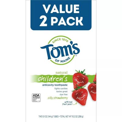 Tom&#39;s of Maine&reg; Kids Silly Strawberry 2-Pack 5.1 oz. Fluoride Toothpaste