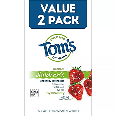 Tom&#39;s of Maine&reg; Kids Silly Strawberry 2-Pack 5.1 oz. Fluoride Toothpaste. View a larger version of this product image.