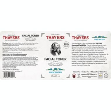 Thayers&reg; Unscented Witch Hazel Toner. View a larger version of this product image.