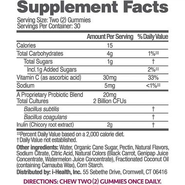 Up4&reg; 60-Count Probiotics Gummies in Mixed Berries. View a larger version of this product image.