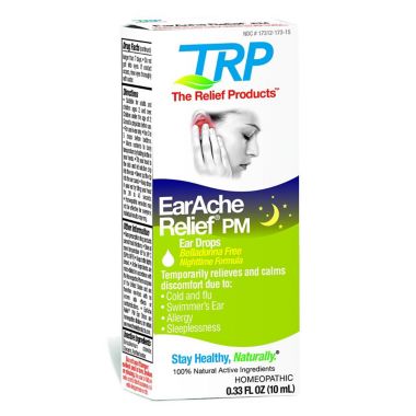 TRP The Relief Products&trade; .33 fl. oz. EarAche Relief PM Homeopathic Ear Drops. View a larger version of this product image.