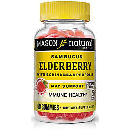 Mason Natural 60-Count Elderberry Gummies with Echinacea & Propolis