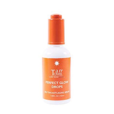 Tan Towel&reg; 1.69 fl. oz. Perfect Glow Drops Self Tan Anti-Aging Serum. View a larger version of this product image.